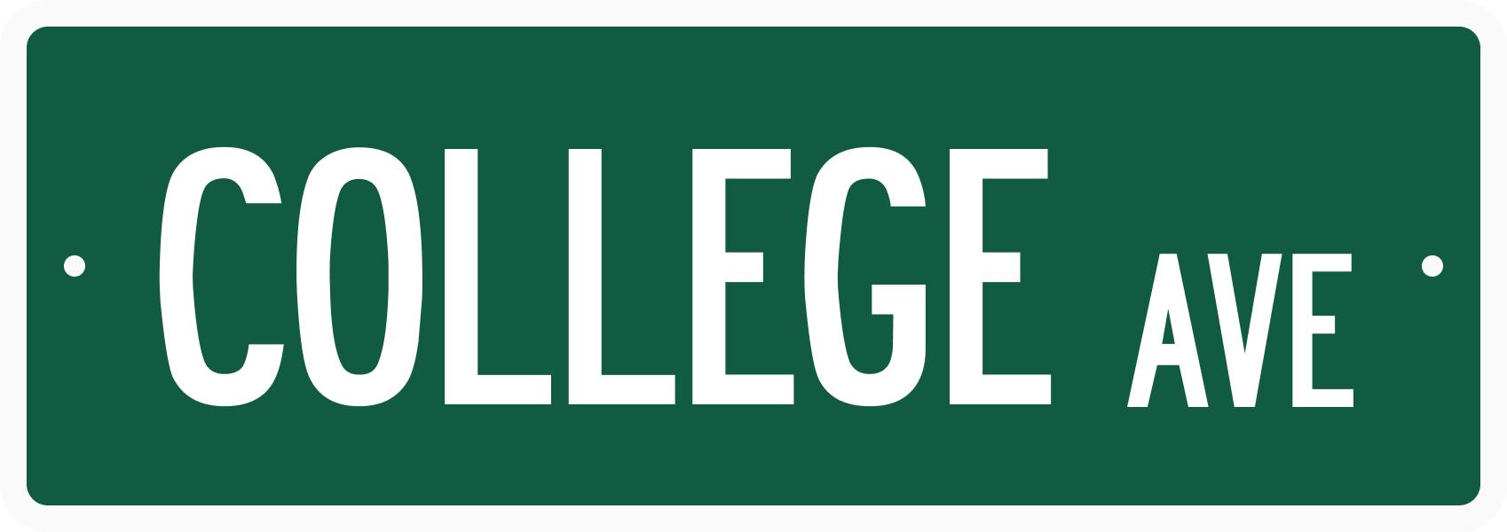 college ave sticker